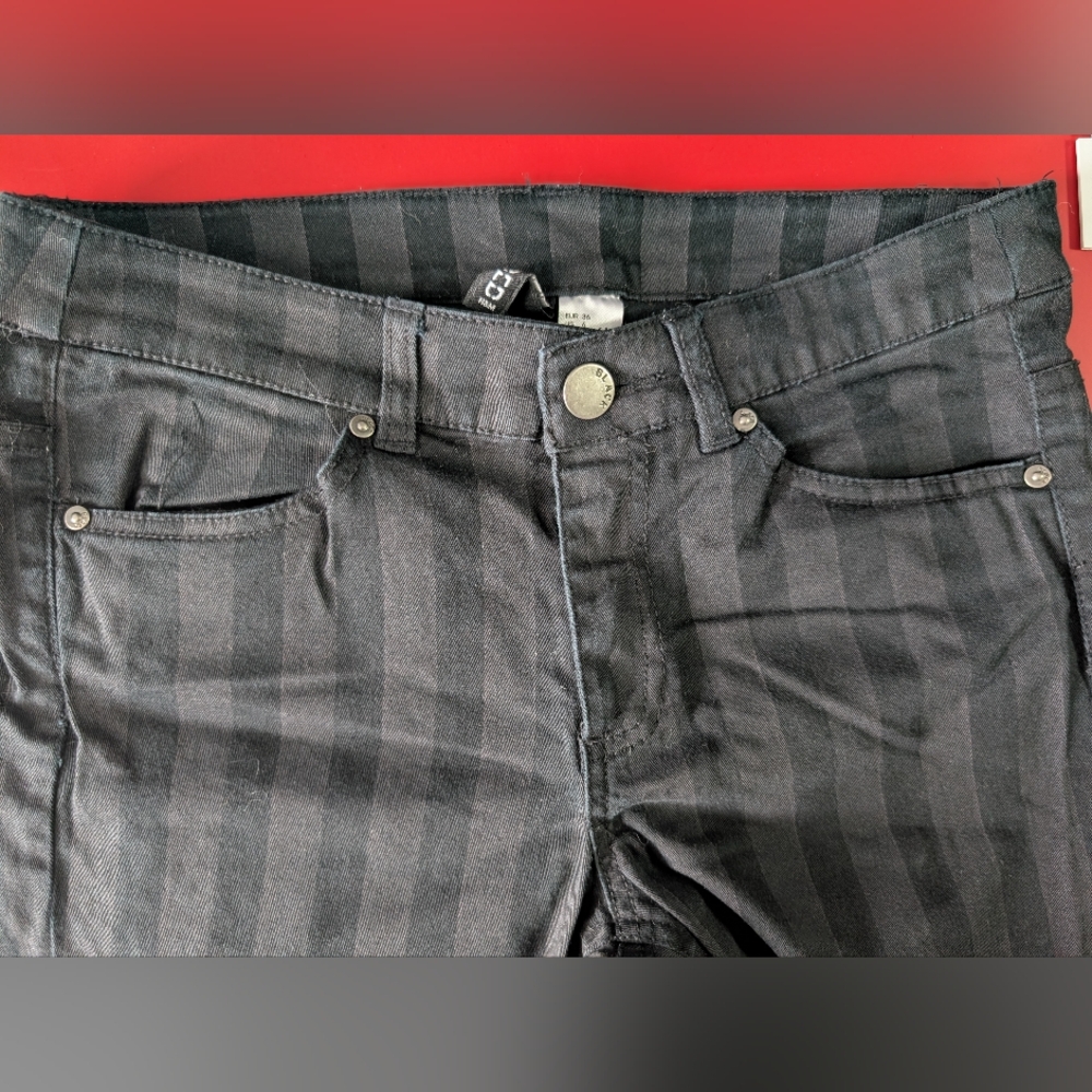 Black Striped Jeans